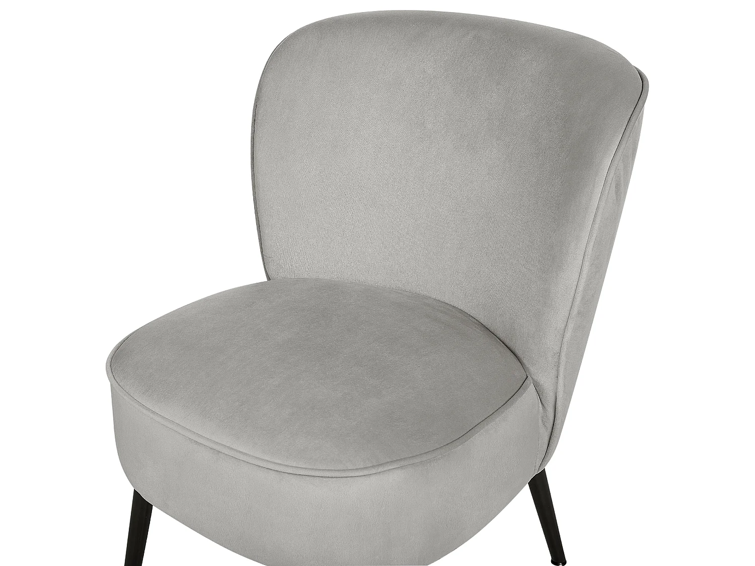 Fauteuil VOSS Velours Gris clair