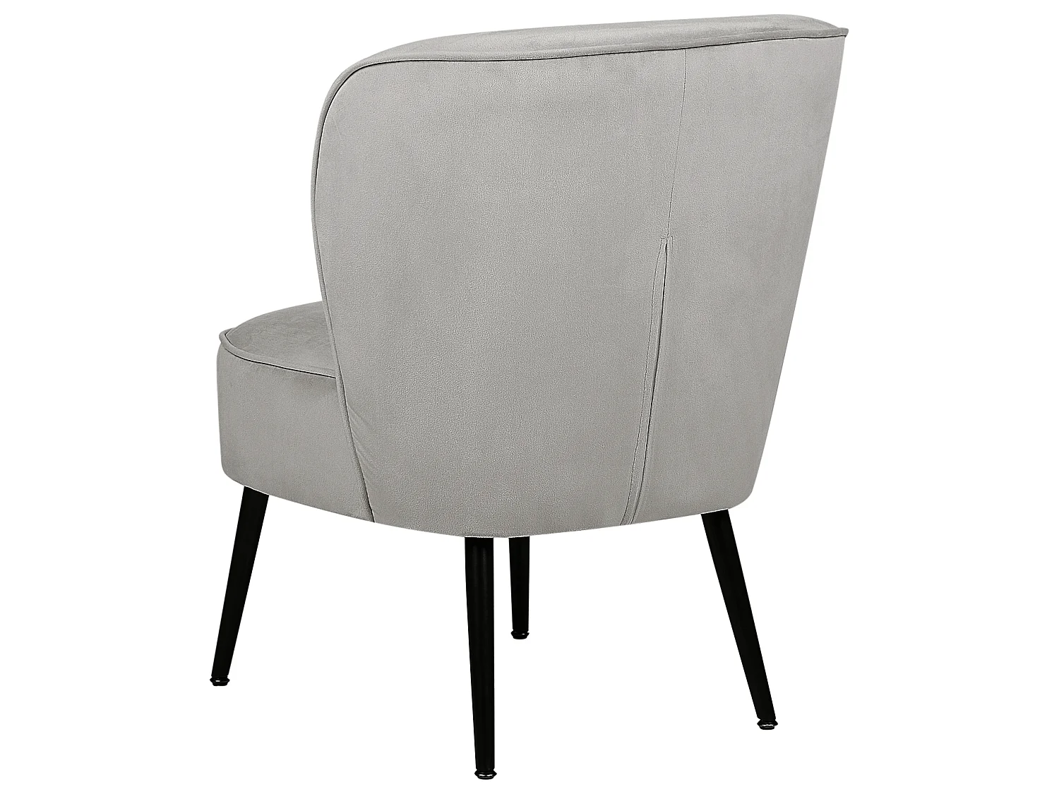 Fauteuil VOSS Velours Gris clair