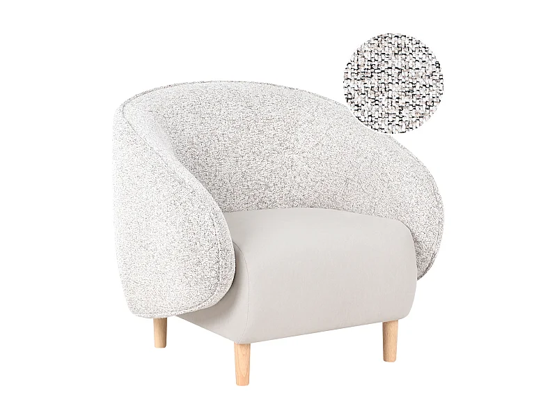 Fauteuil UMEA Stof Lichtbeige