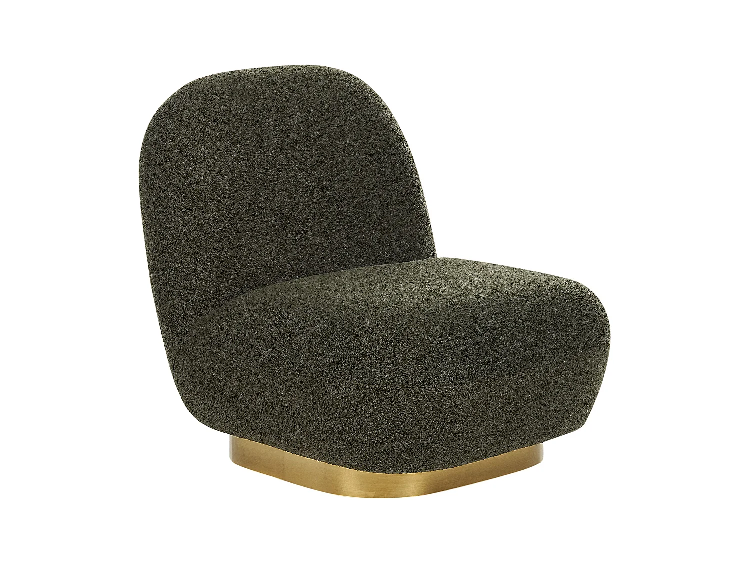 Fauteuil LOVIISA Bouclé Vert foncé
