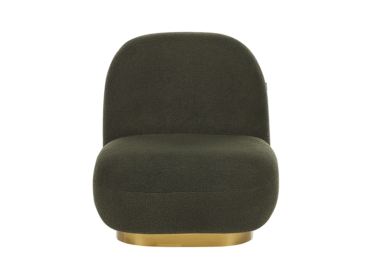 Fauteuil LOVIISA Bouclé Vert foncé