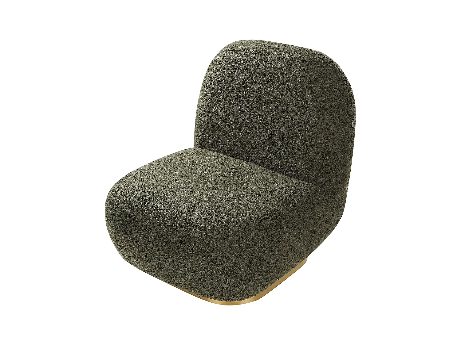 Fauteuil LOVIISA Bouclé Vert foncé