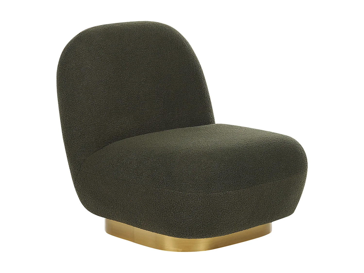 Fauteuil LOVIISA Bouclé Vert foncé