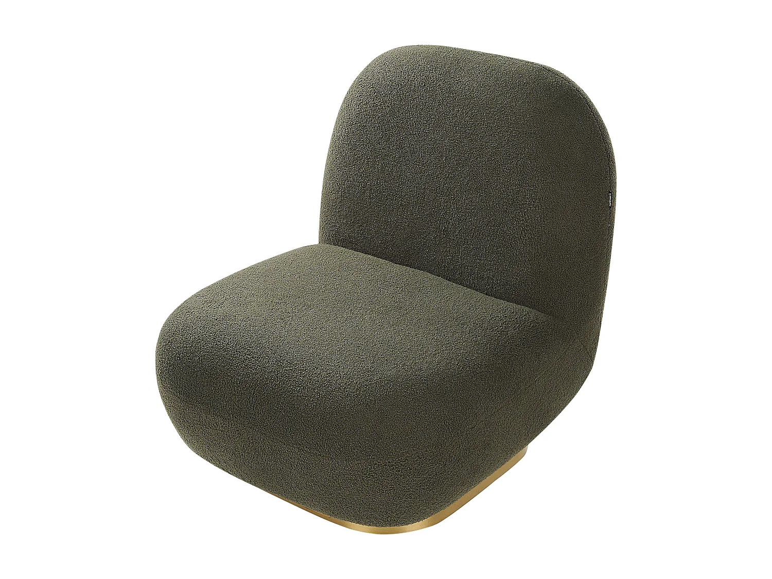 Fauteuil LOVIISA Bouclé Vert foncé