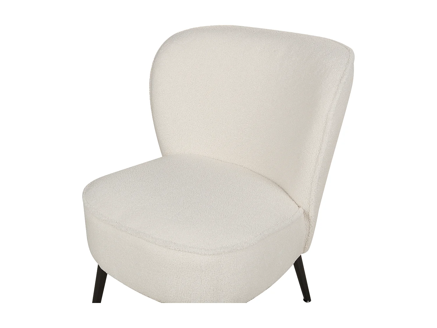 Fauteuil VOSS Bouclé Blanc
