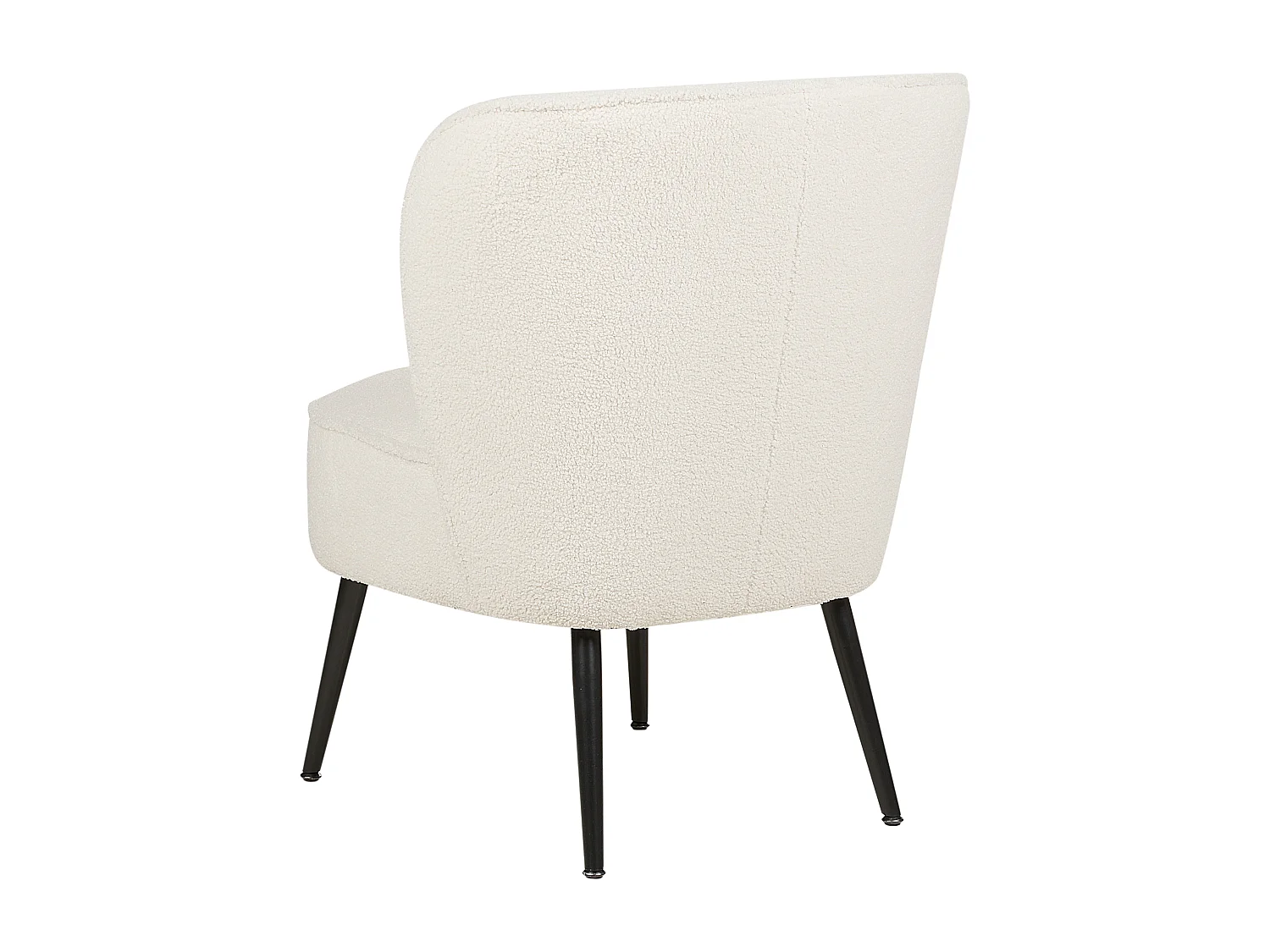 Fauteuil VOSS Bouclé Blanc