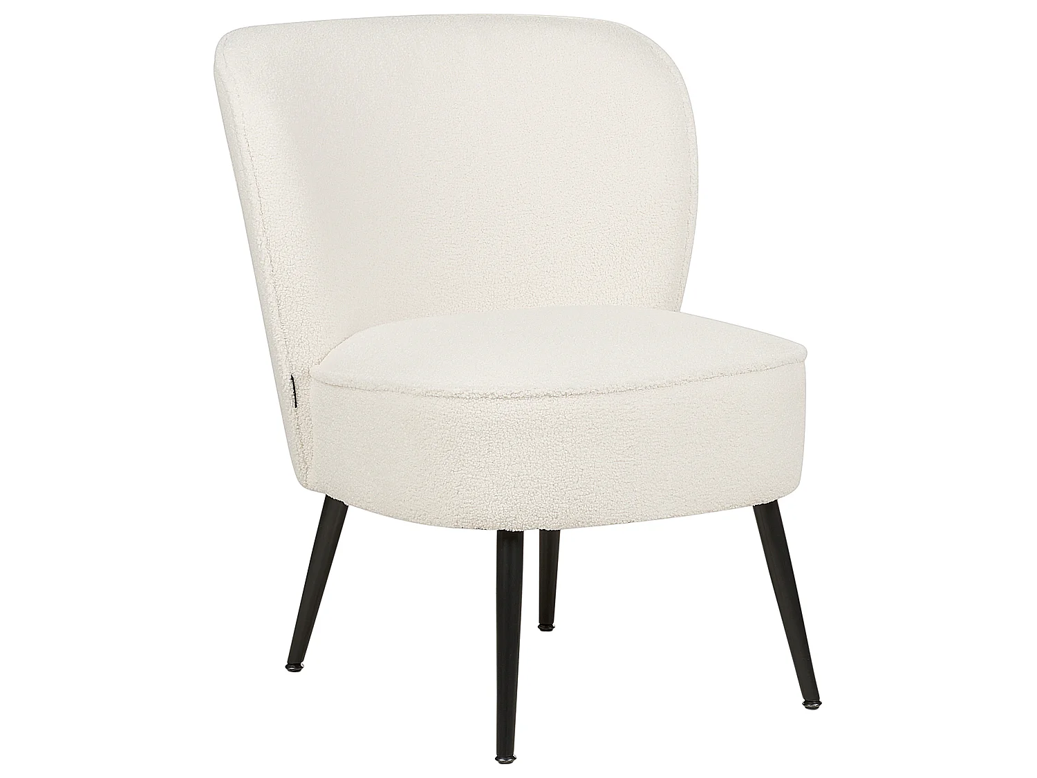 Fauteuil VOSS Bouclé Blanc