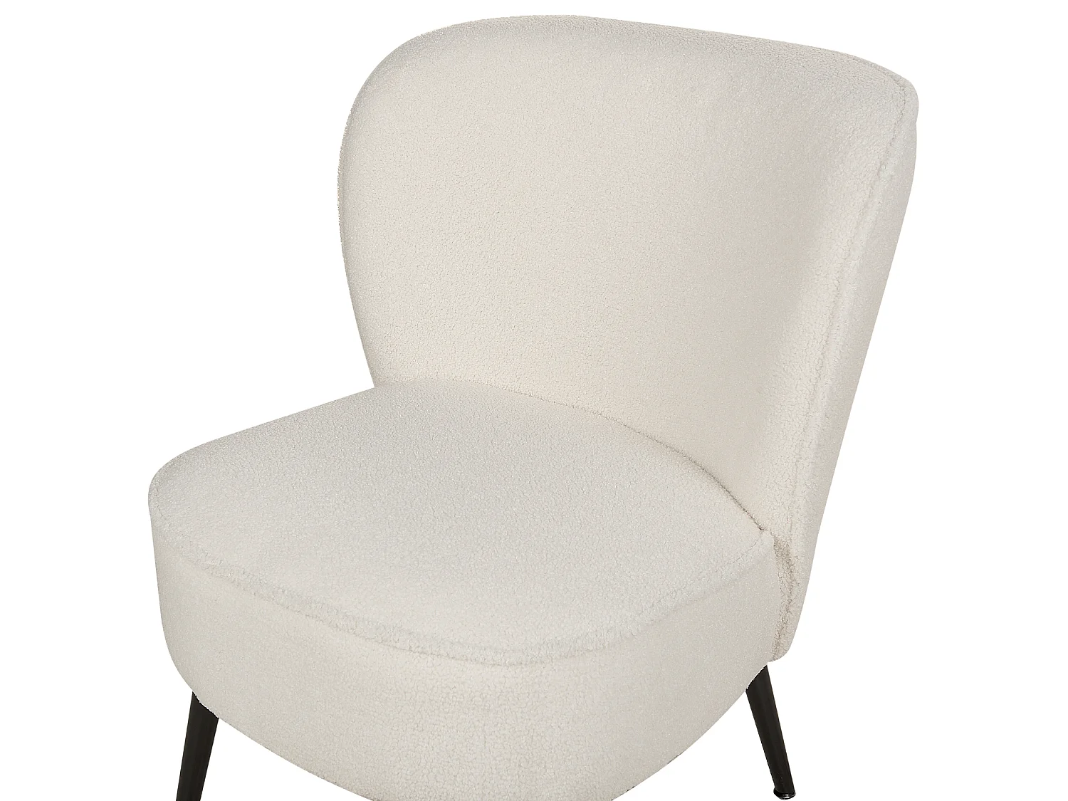 Fauteuil VOSS Bouclé Blanc