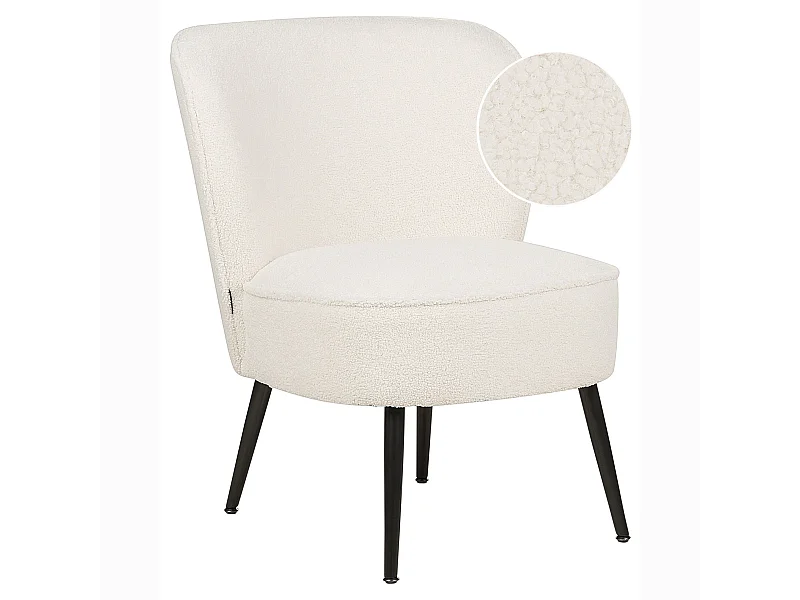 Sillón VOSS Bouclé Blanco