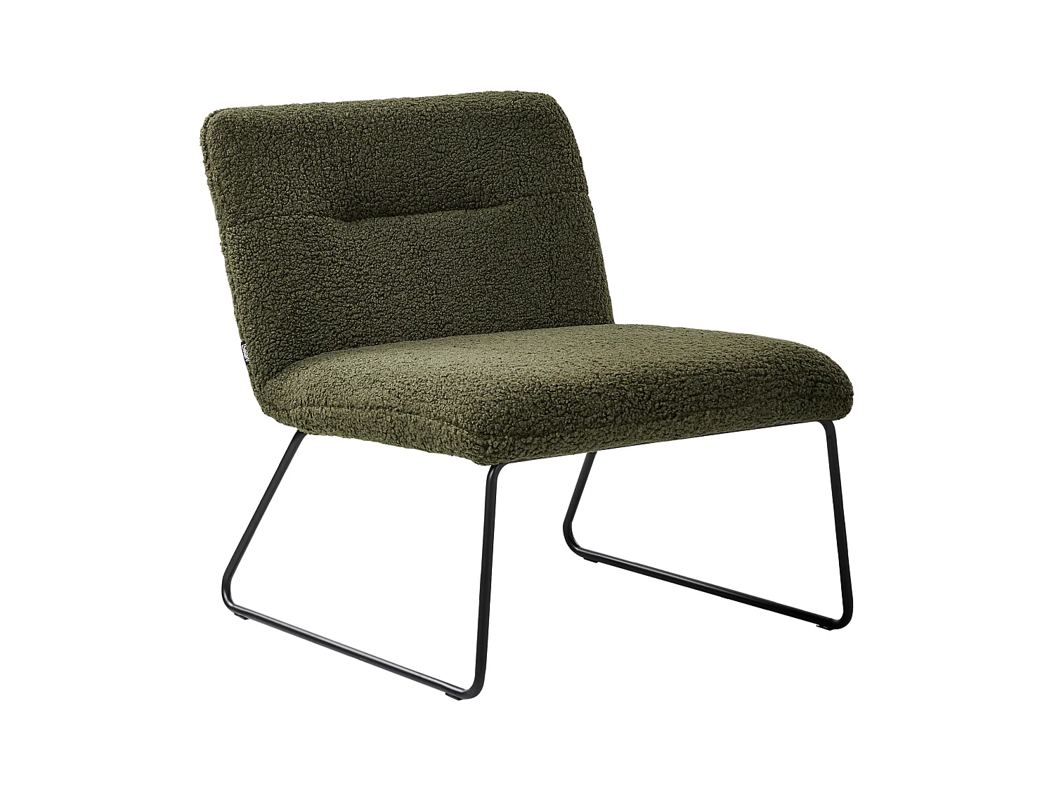 Fauteuil COTULLA Bouclé Donkergroen
