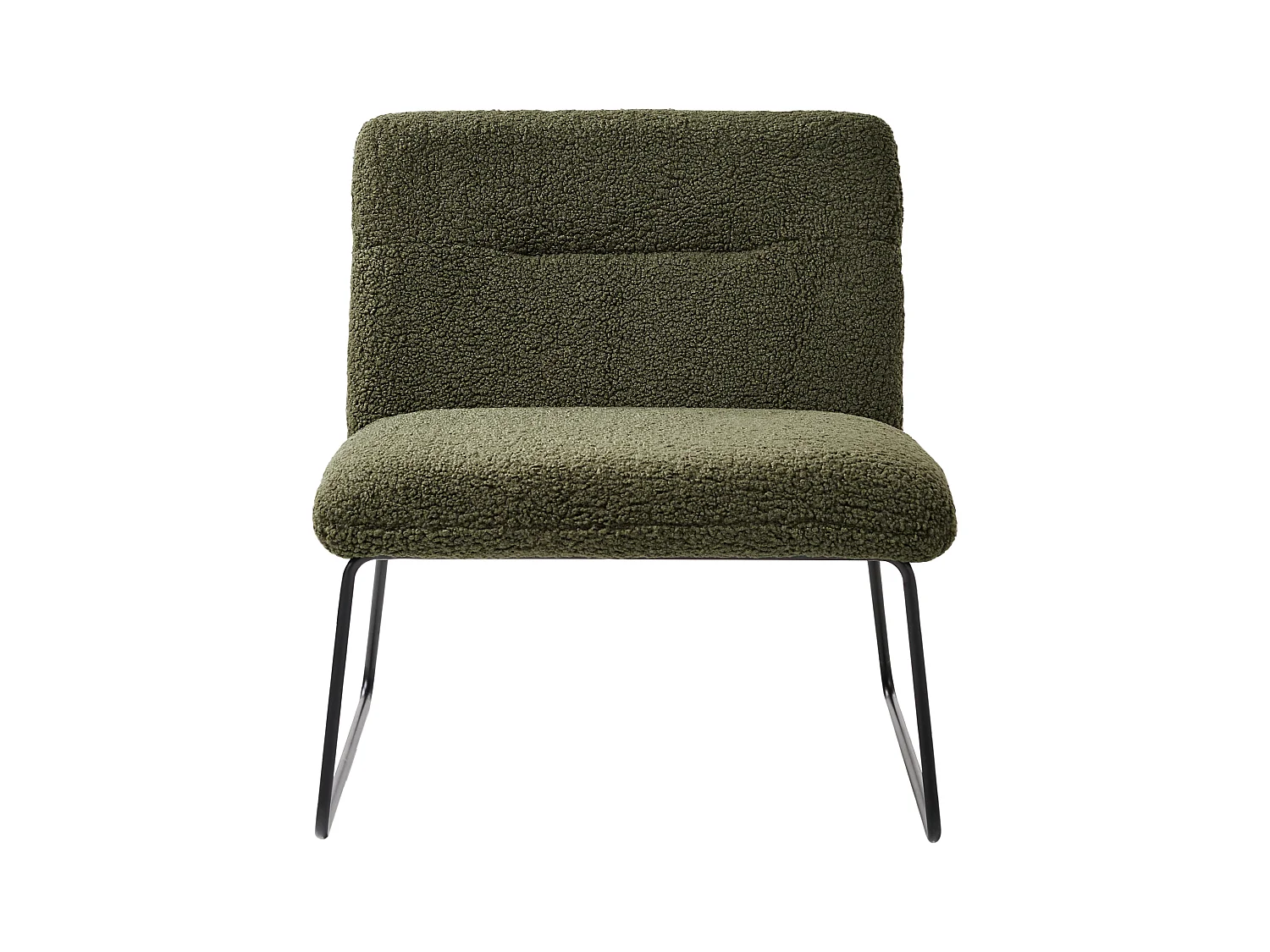 Fauteuil COTULLA Bouclé Donkergroen
