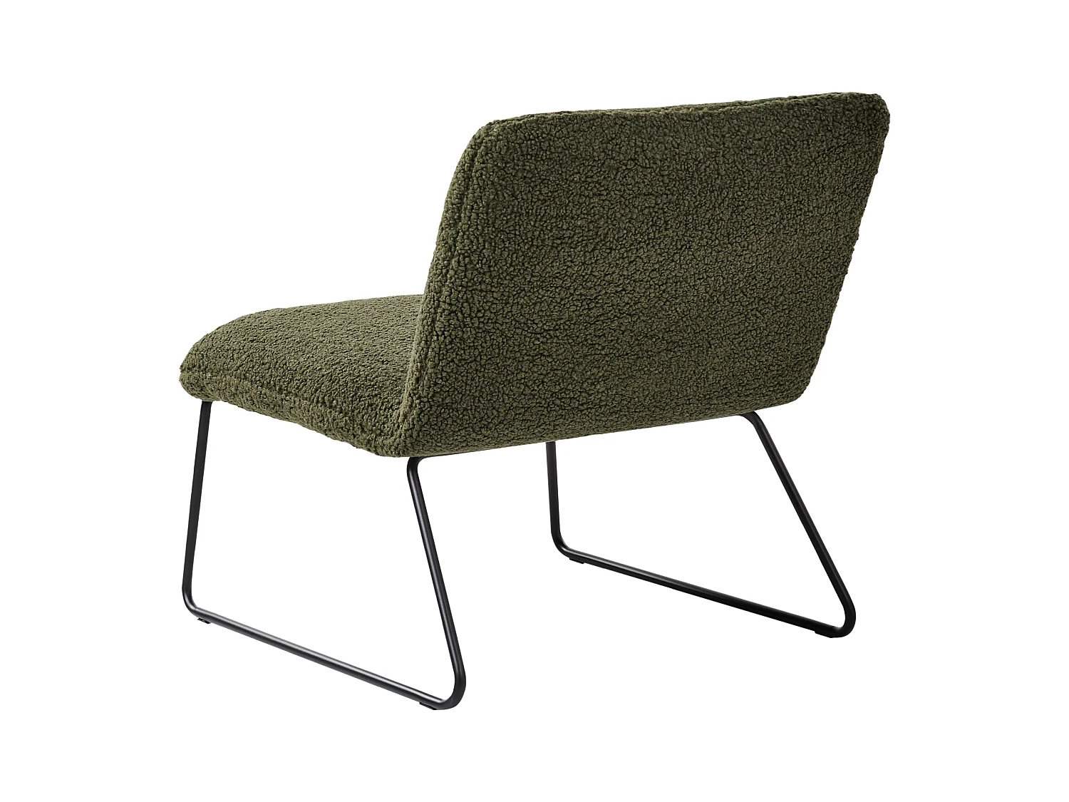 Fauteuil COTULLA Bouclé Donkergroen