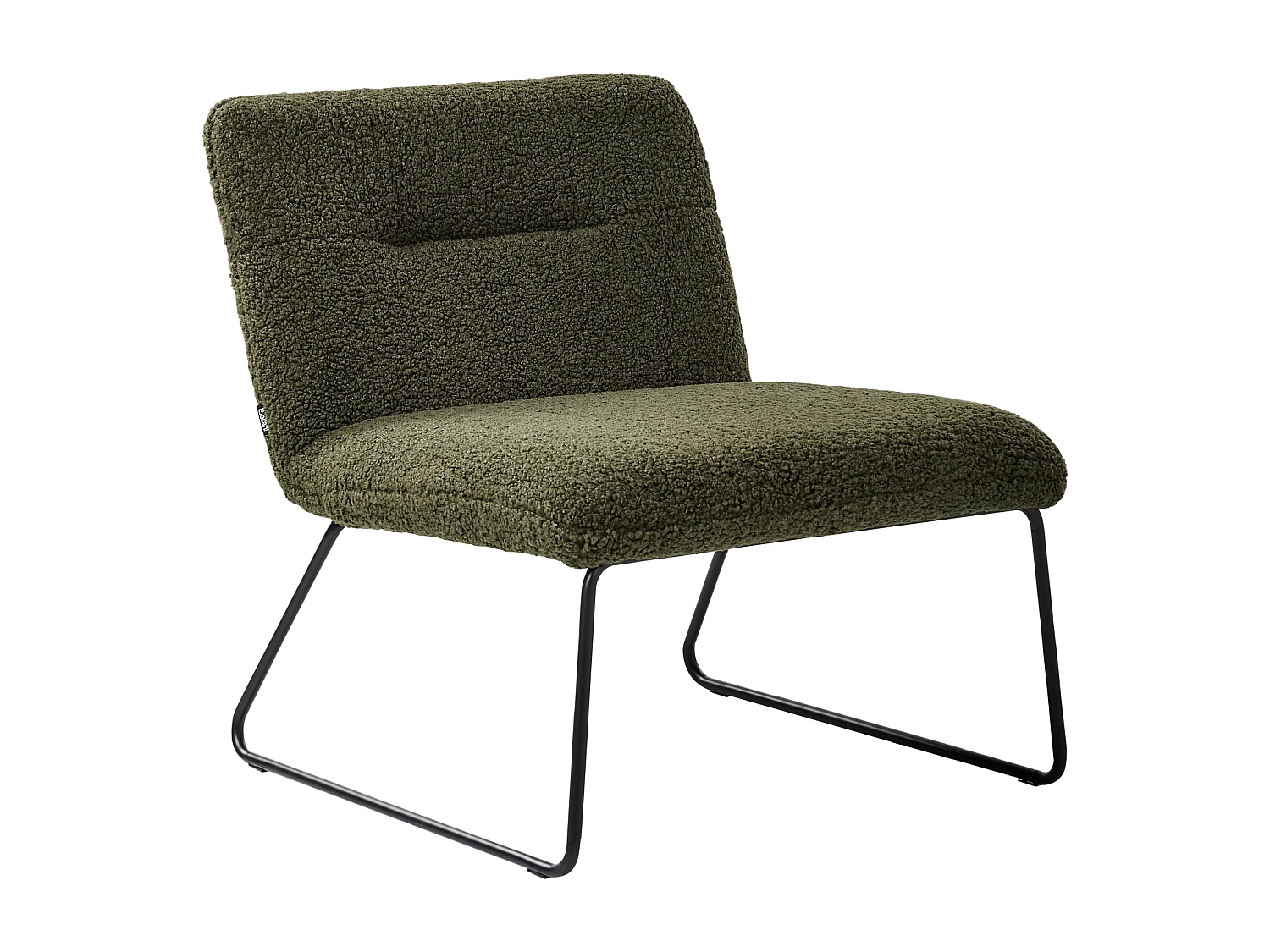 Fauteuil COTULLA Bouclé Vert foncé