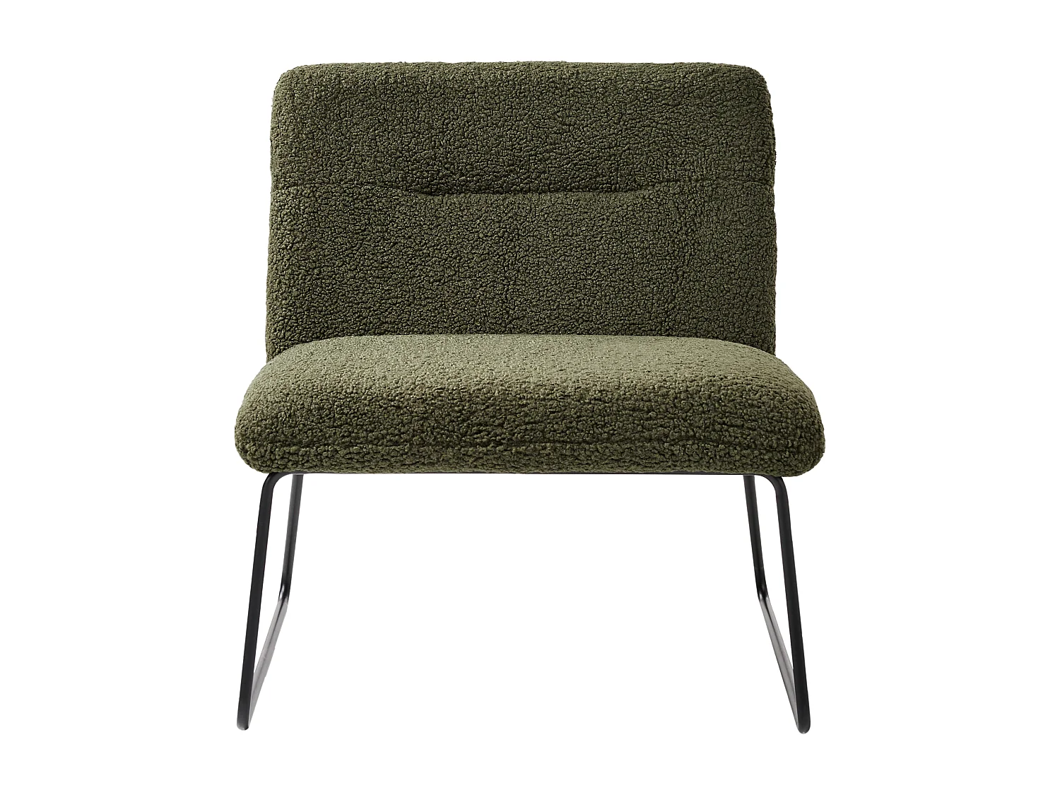 Fauteuil COTULLA Bouclé Vert foncé
