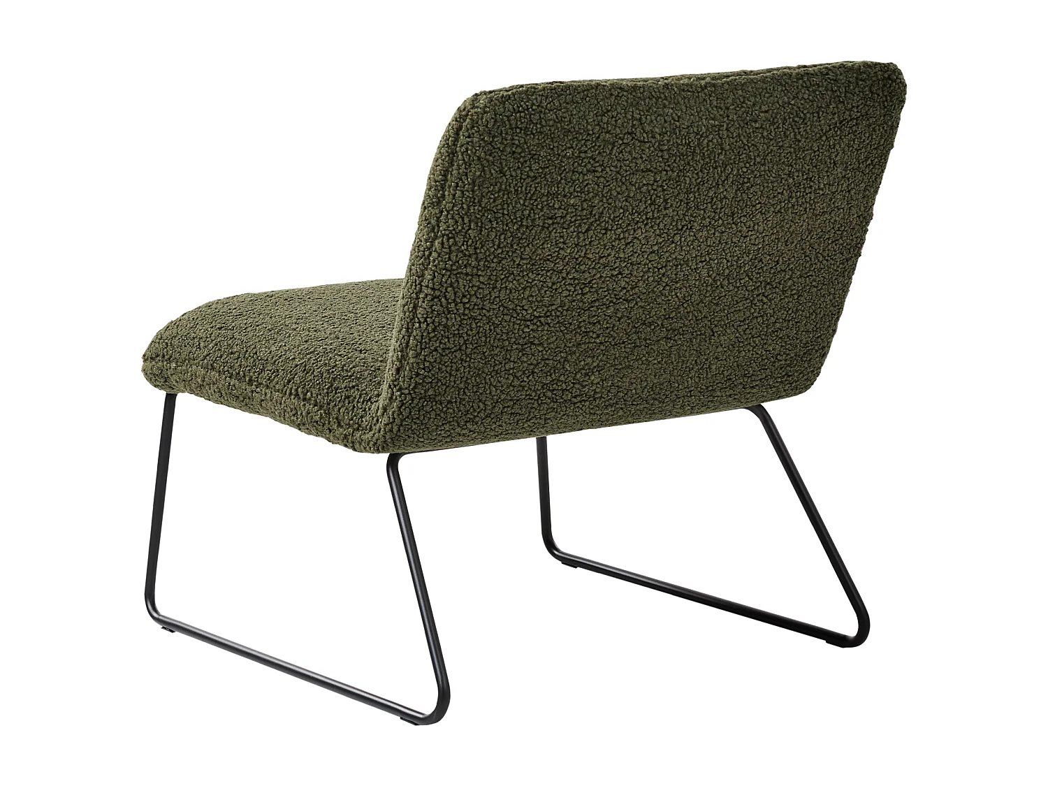 Fauteuil COTULLA Bouclé Vert foncé