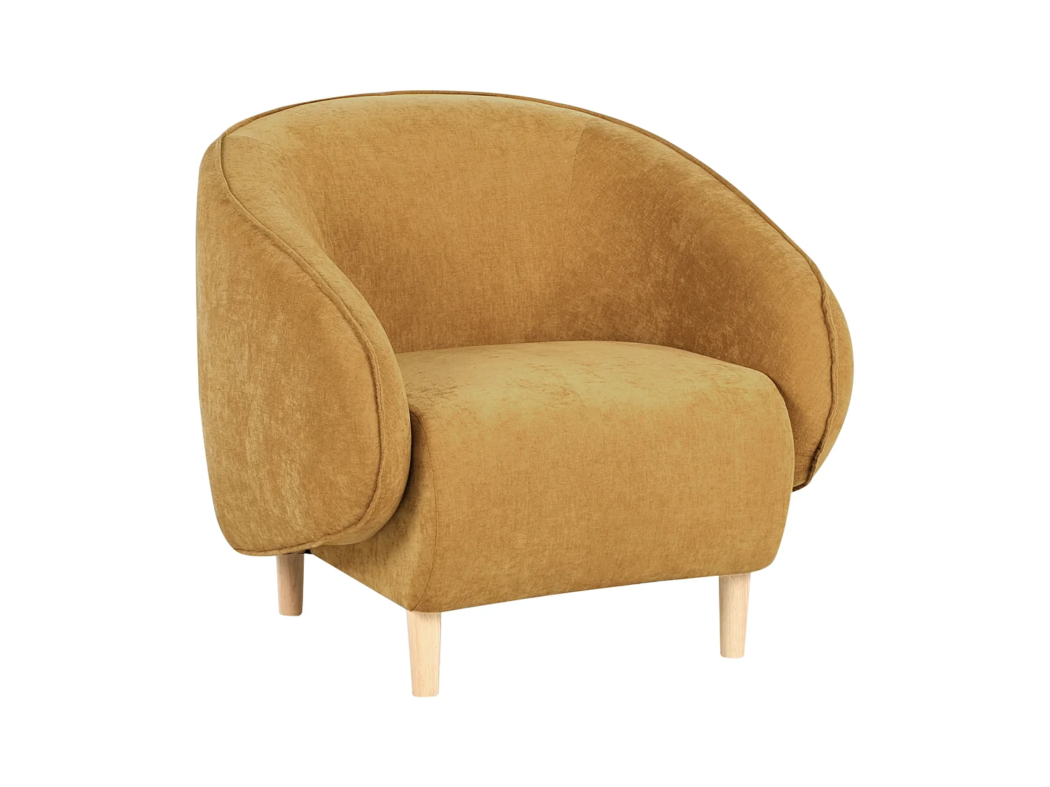 Fauteuil UMEA Tissu Moutarde