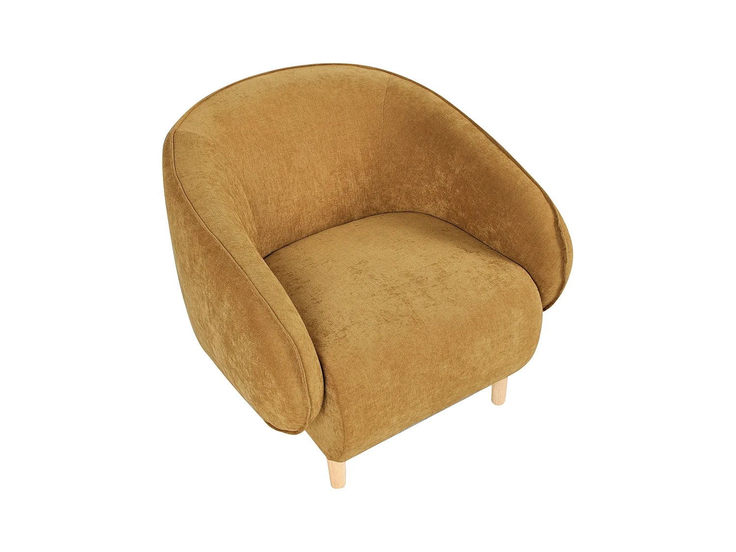 Fauteuil UMEA Tissu Moutarde