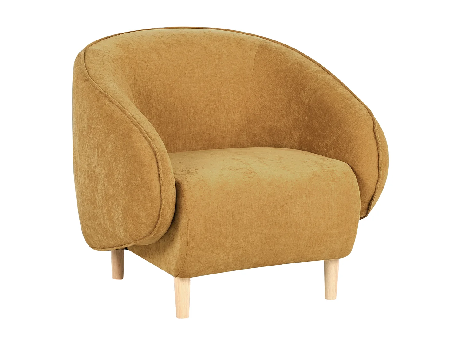 Fauteuil UMEA Tissu Moutarde
