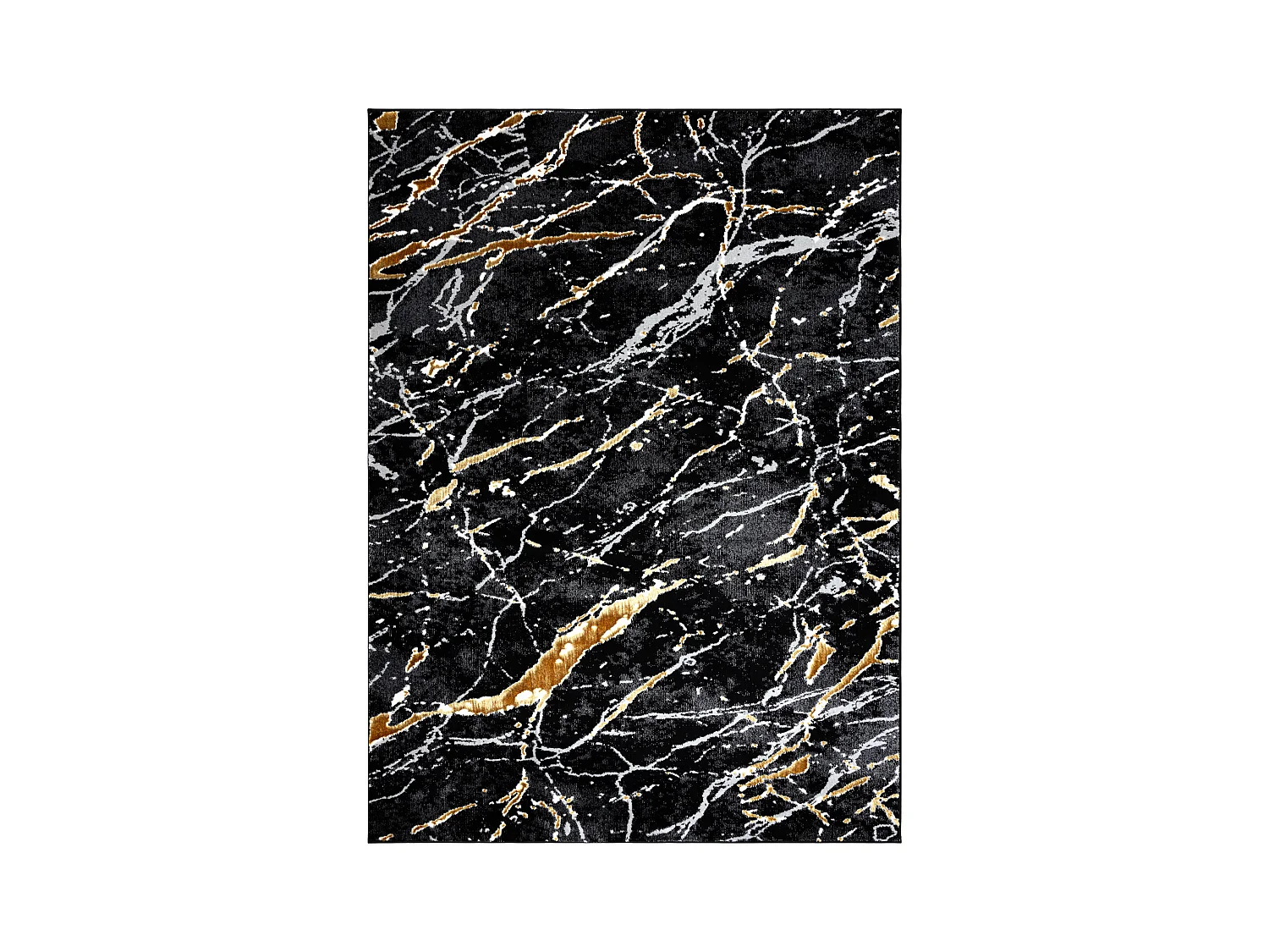 Dywan ALLURE 1963 Marmur - Strukturalny, stylowy, glamour czarny / zł 120x170 cm