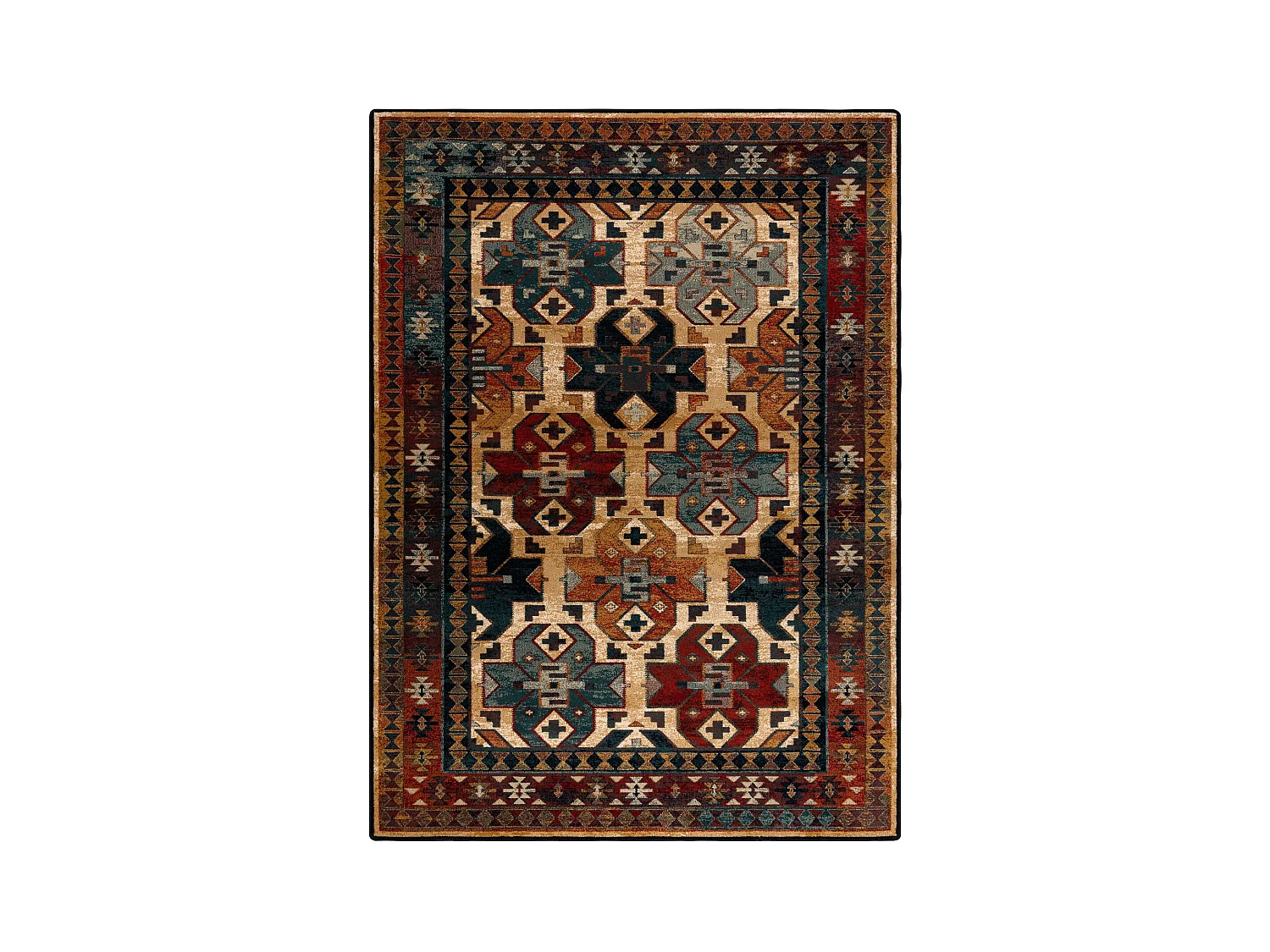 Tapis en laine OMEGA ROHAN rubis clair 100x150 cm