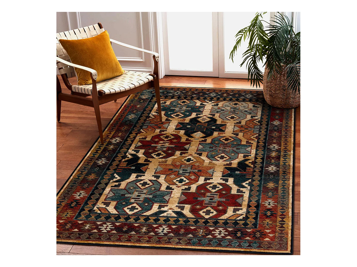 Tapis en laine OMEGA ROHAN rubis clair 100x150 cm