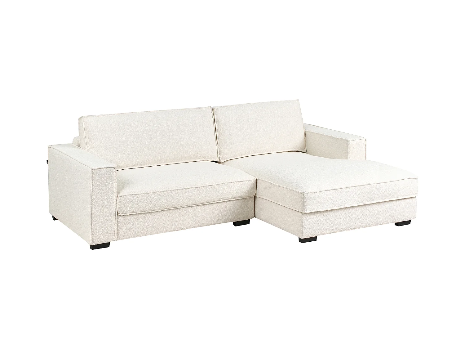 Hoekbank RENDERS Bouclé Gebroken wit Linkerzijde