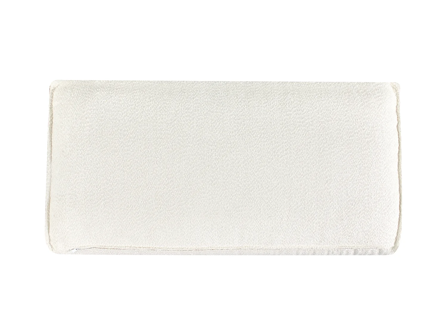 Canapé d'Angle à droite Moderne en Bouclé en Forme de L avec Coussins Rembourré Blanc Cassé Renders