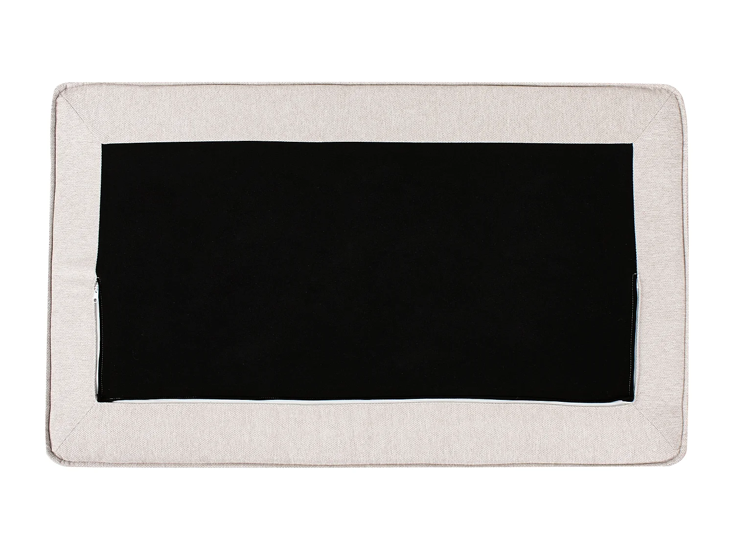 Canapé d'Angle à droite Moderne en Tissu en Forme de L avec Coussins Rembourré Beige Clair Renders