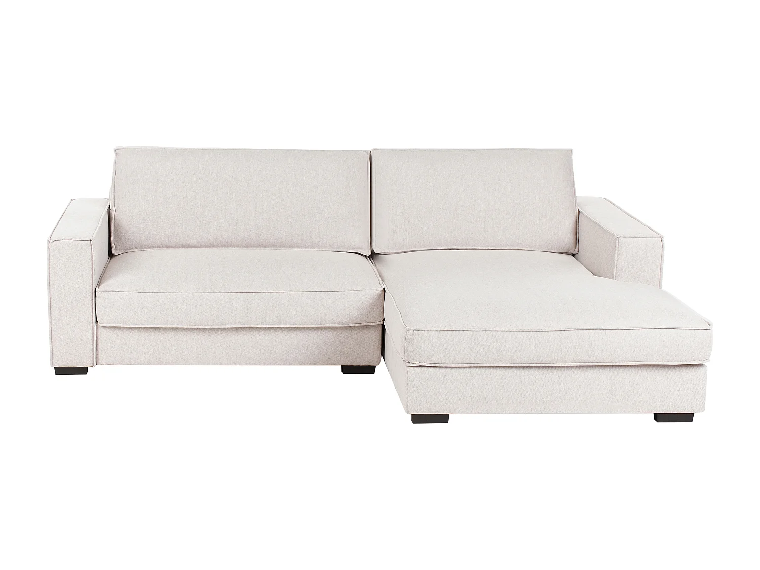 Canapé d'angle RENDERS Tissu Beige clair Côté gauche