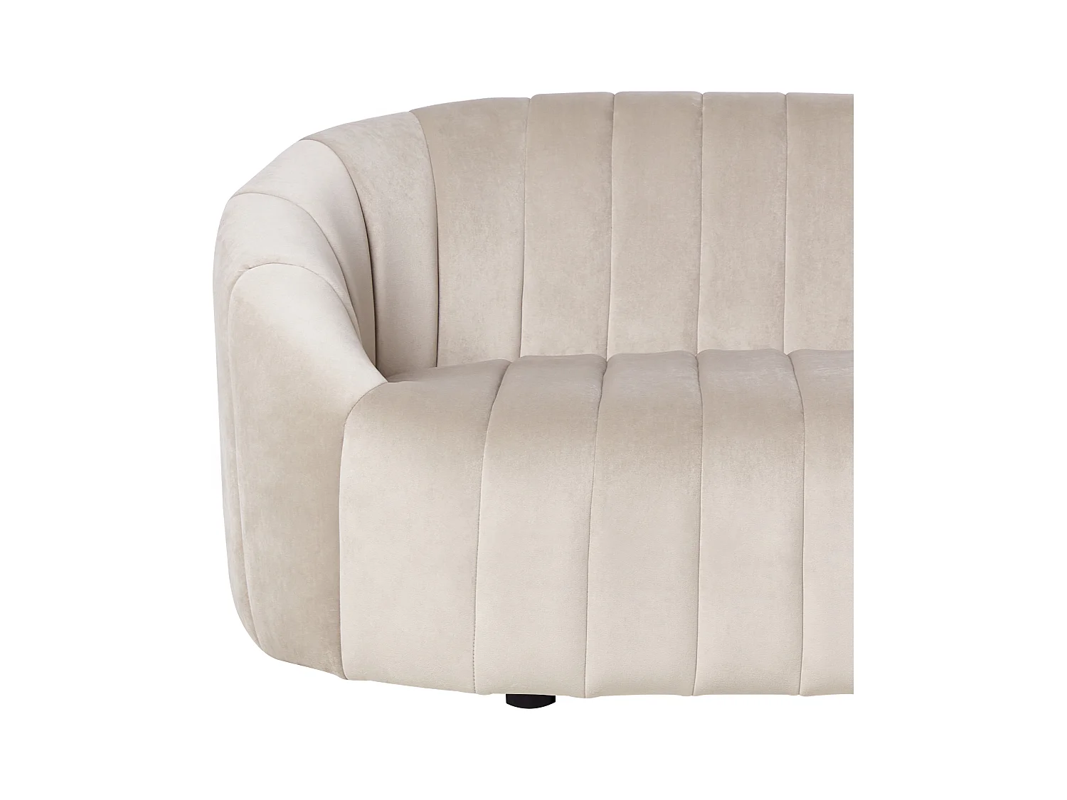 Divano MALUNG Velluto Beige 2 posti