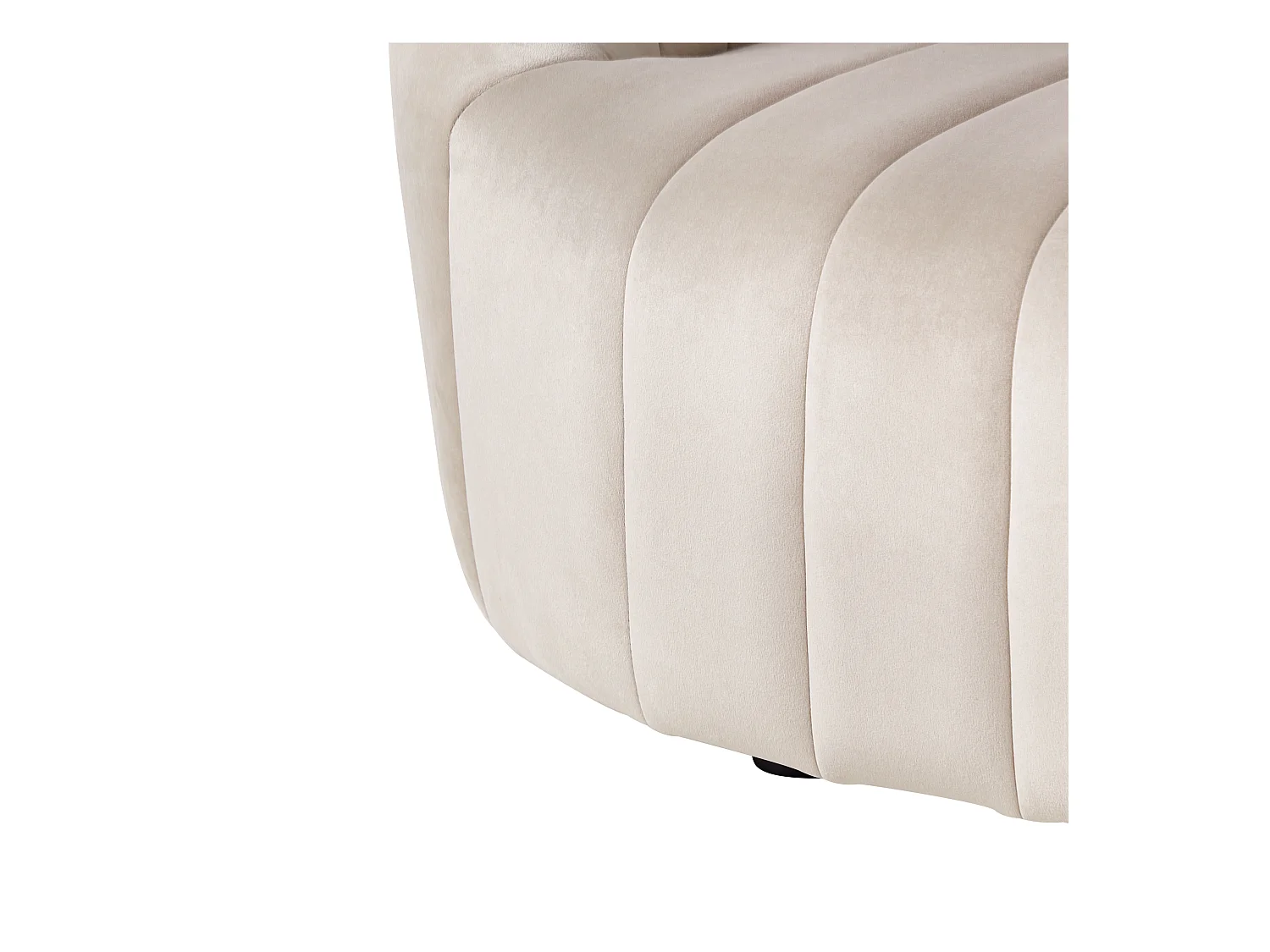 Bank MALUNG Fluweel Beige 3-zitter