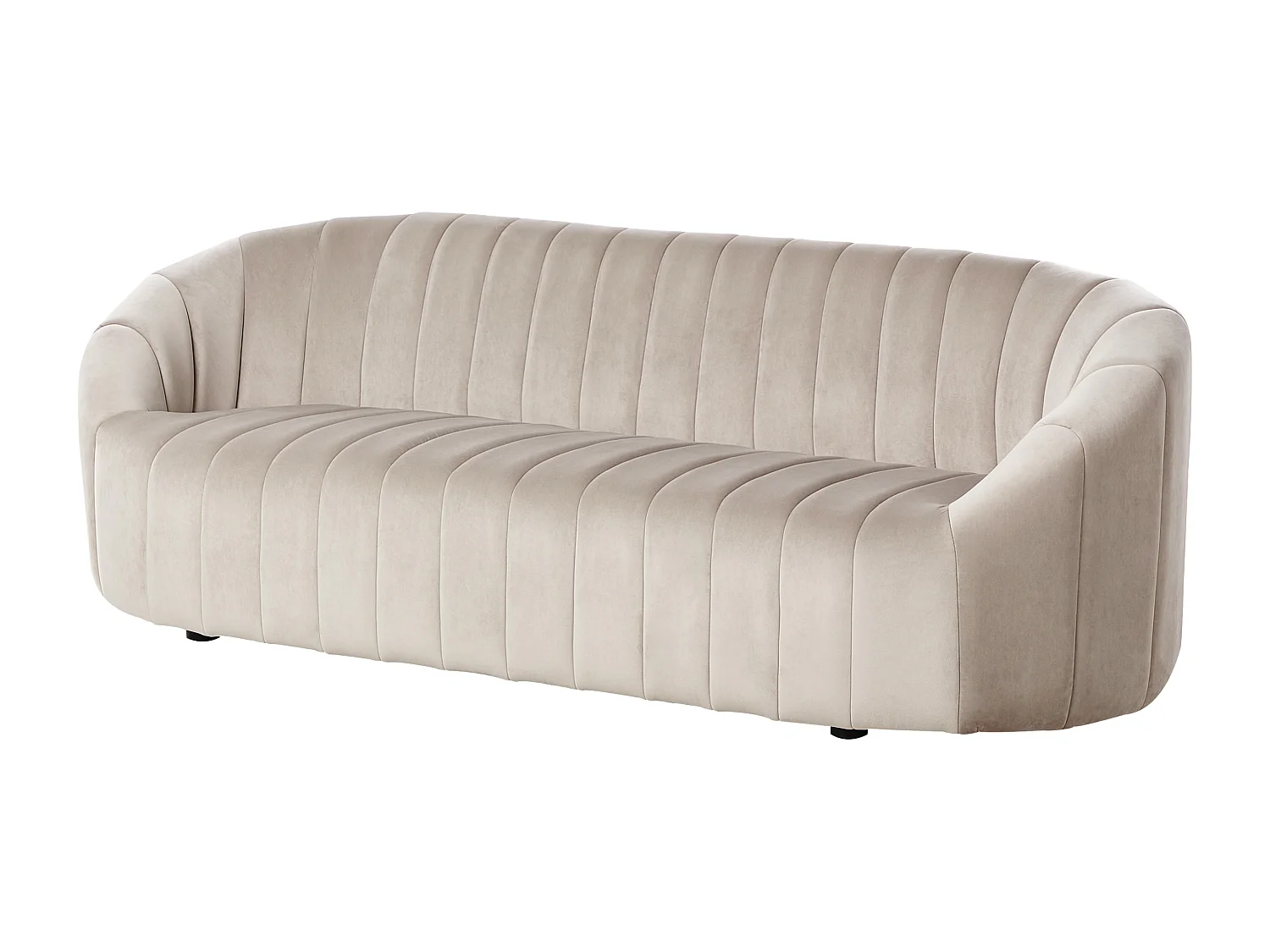 Canapé 3 places MALUNG Velours Beige