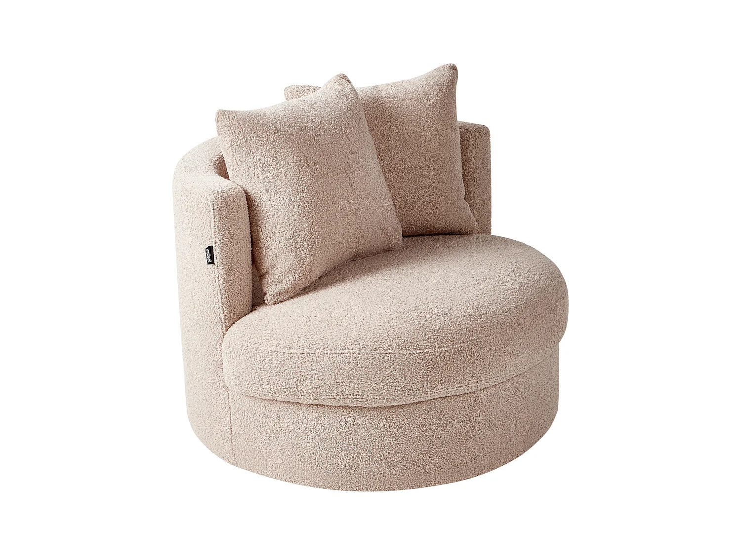 Poltrona DALBY Bouclé Creme