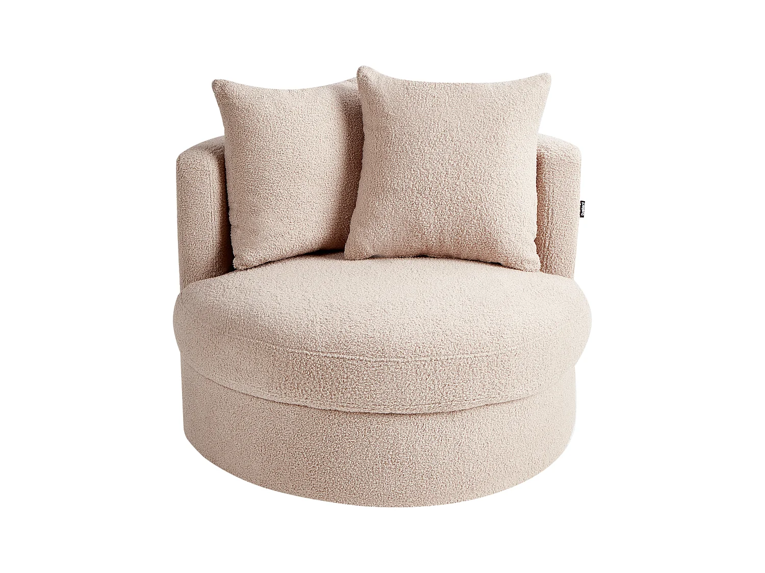 Poltrona DALBY Bouclé Creme