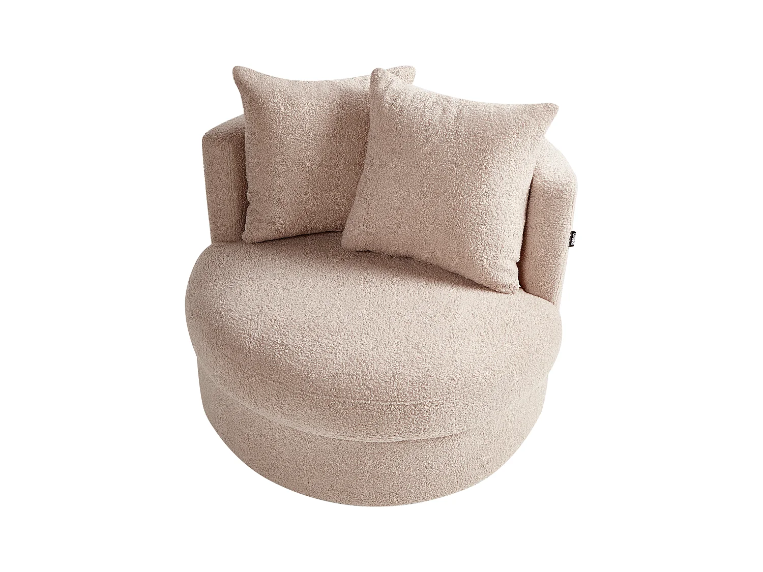 Poltrona DALBY Bouclé Creme