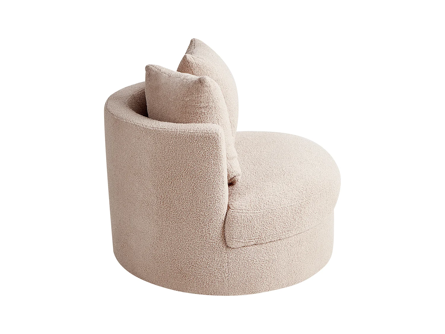 Poltrona DALBY Bouclé Creme