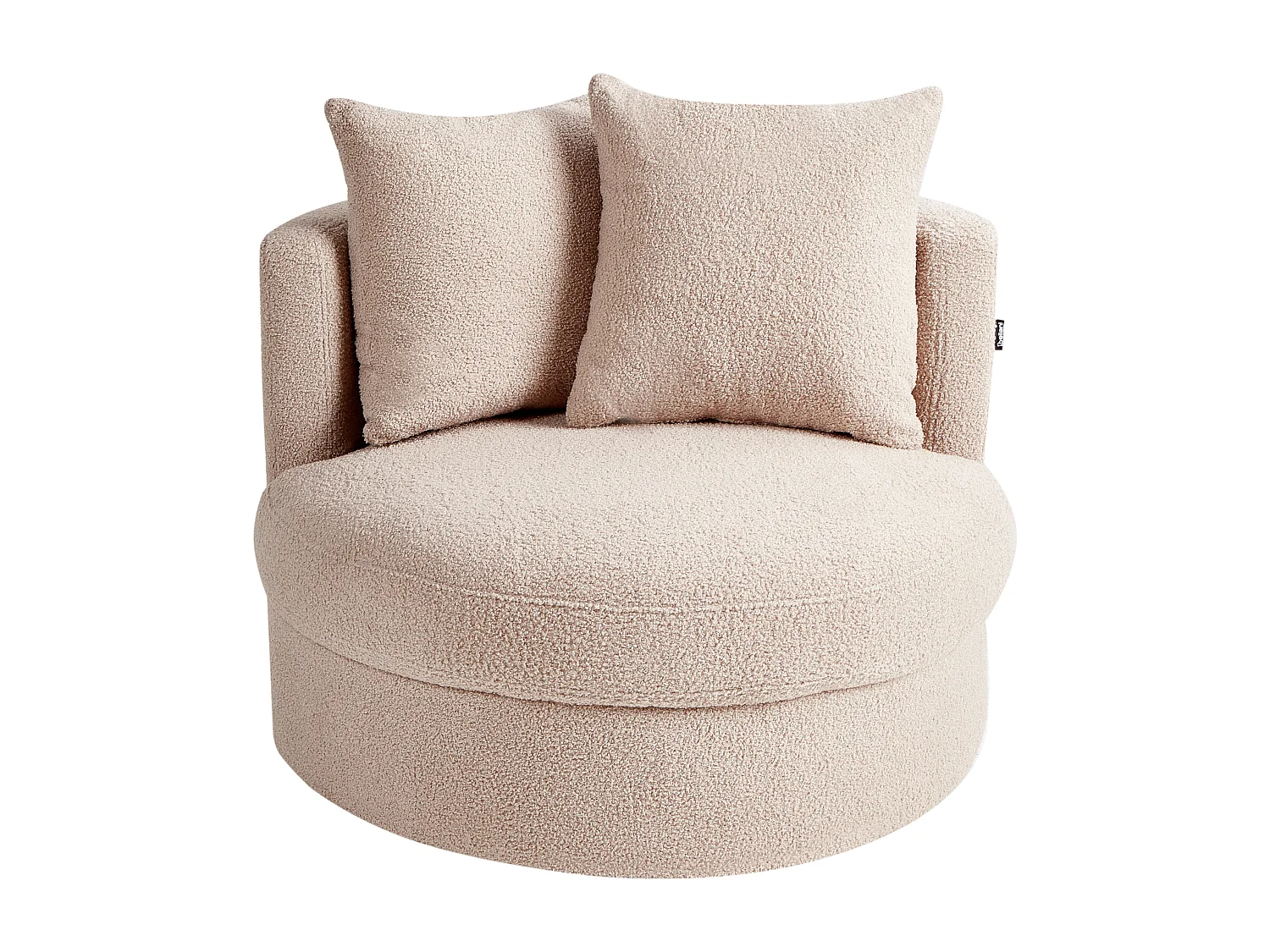 Fauteuil DALBY Bouclé Beige