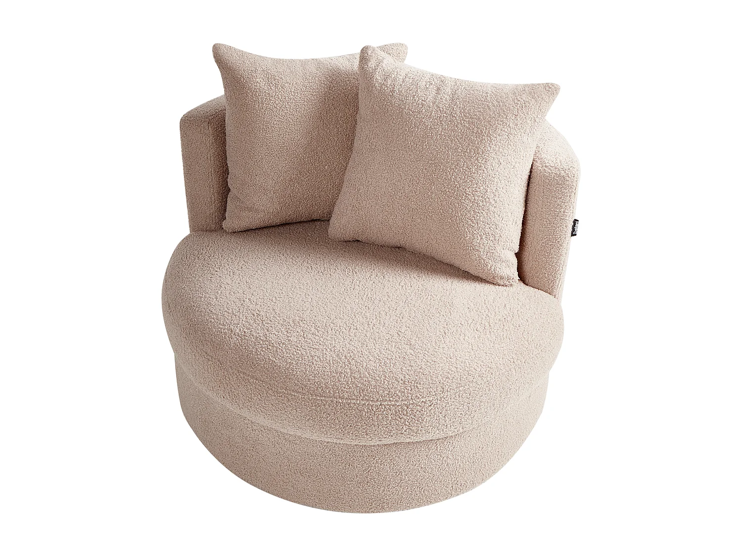 Fauteuil DALBY Bouclé Beige