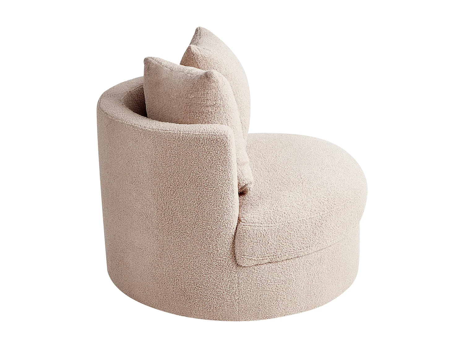 Poltrona DALBY Bouclé Beige