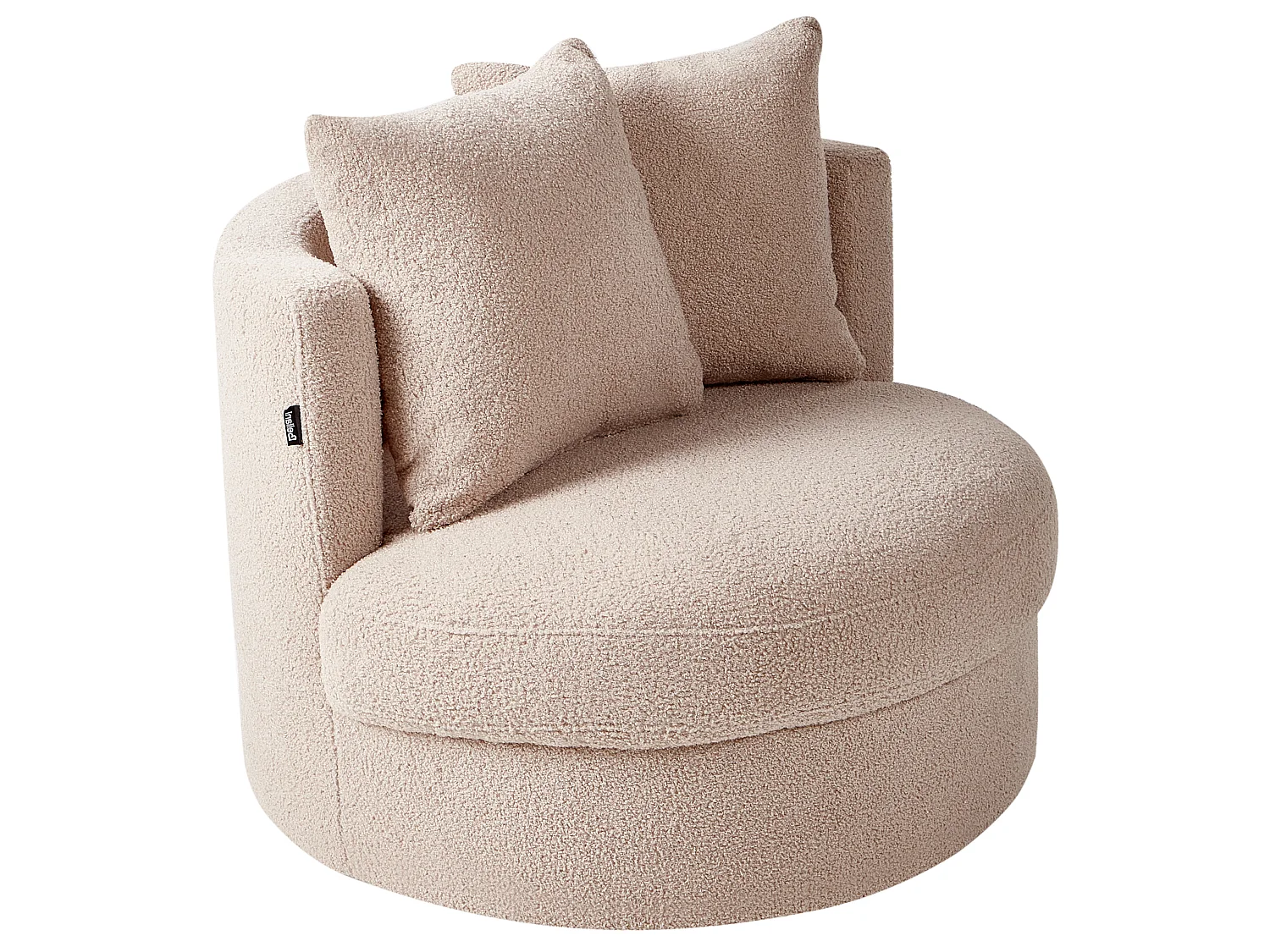 Fauteuil DALBY Bouclé Beige