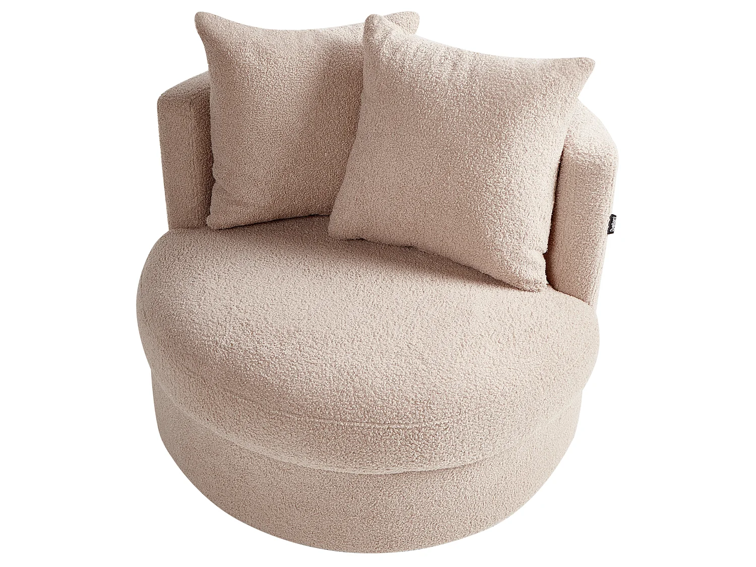 Fauteuil DALBY Bouclé Beige