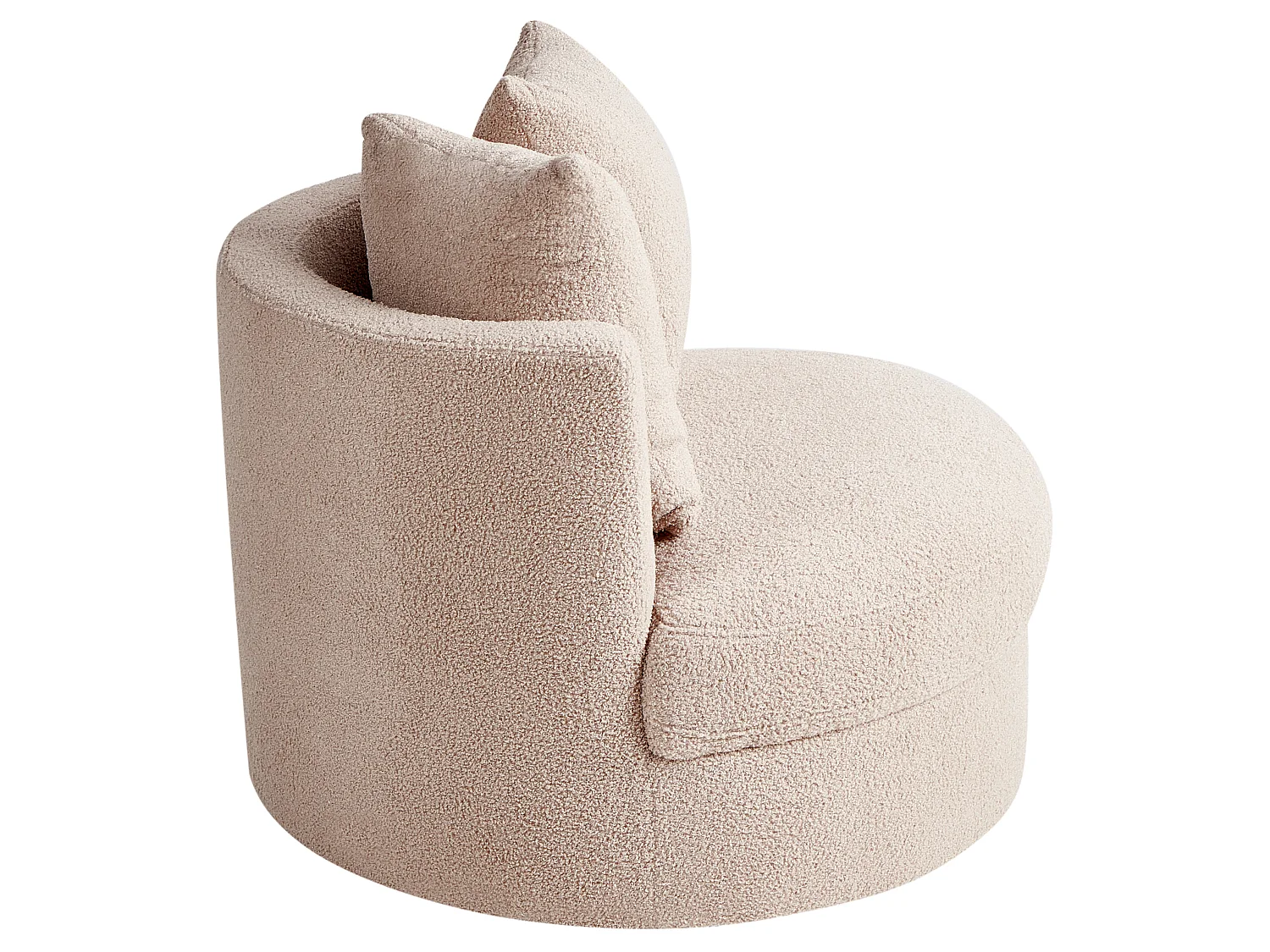 Fauteuil DALBY Bouclé Beige