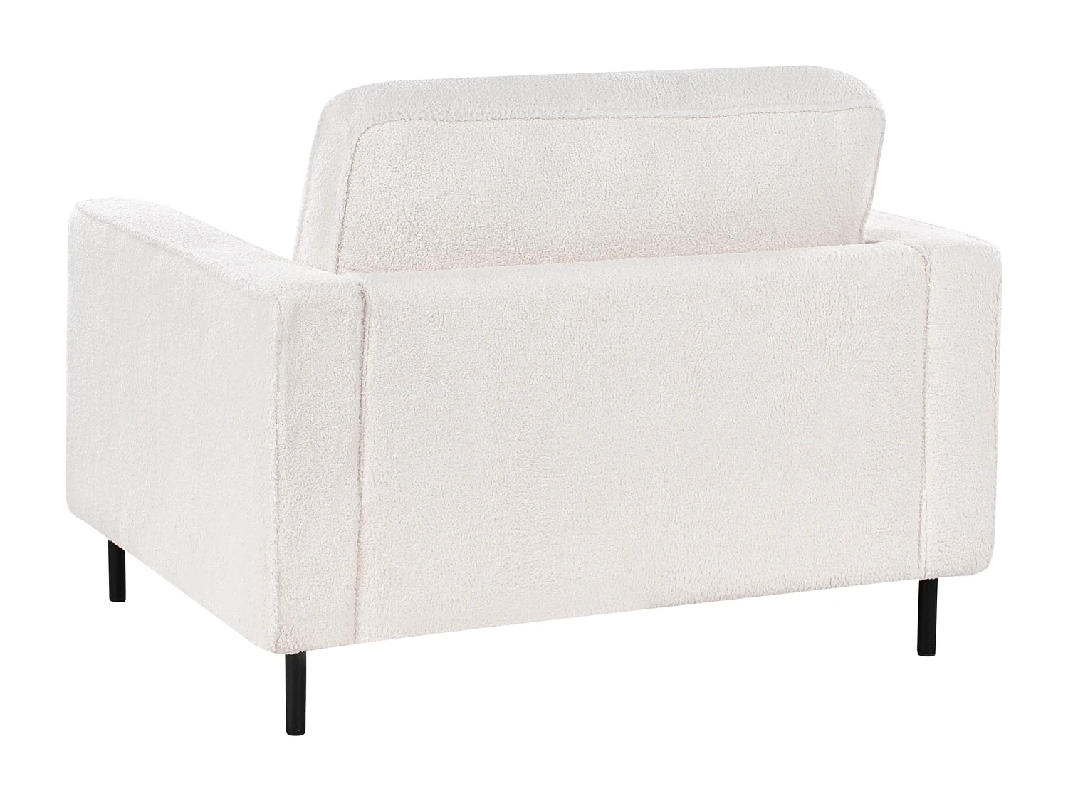 Fauteuil SAVALEN Bouclé Blanc