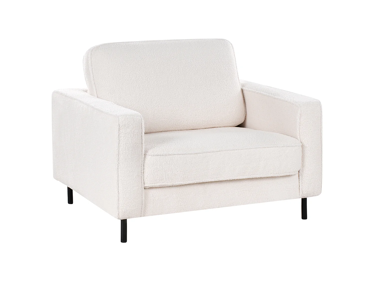 Sessel SAVALEN Bouclé Weiss