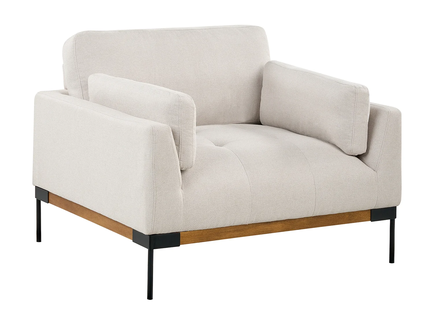 Fauteuil SKAVEN Tissu Beige clair