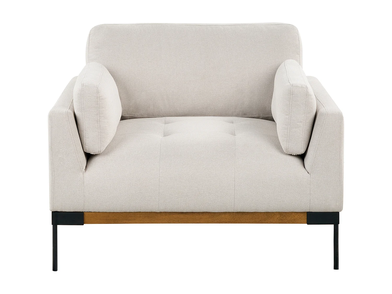 Fauteuil SKAVEN Tissu Beige clair