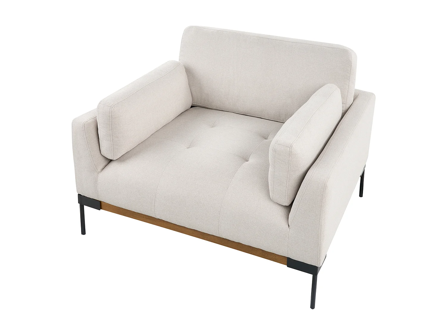 Fauteuil SKAVEN Tissu Beige clair