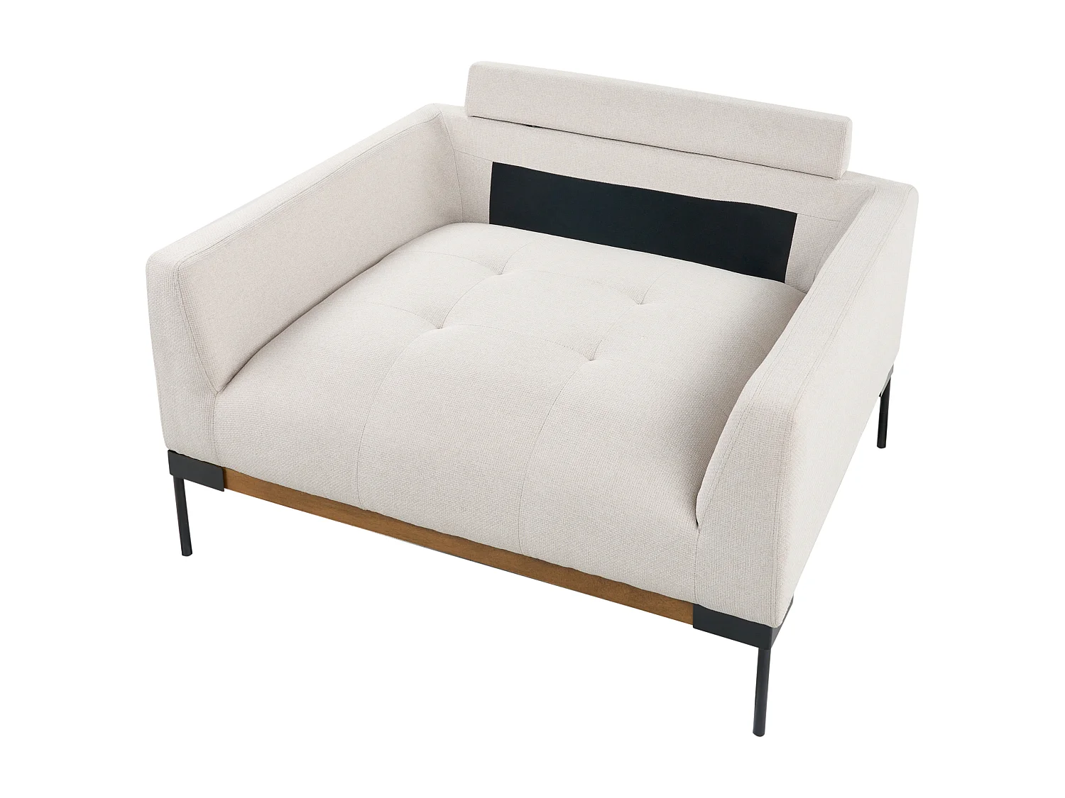 Fauteuil SKAVEN Tissu Beige clair