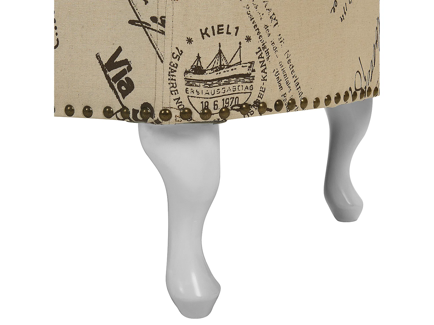 Chaise longue côté droite NIMES II Tissu Beige