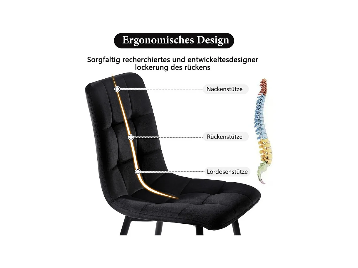 Table à manger extensible + 4 chaises - 4 à 8 personnes - Blanc - 140/180x80x75cm